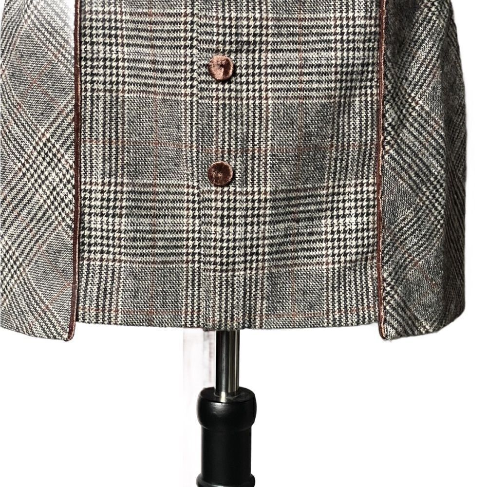 Bagatelle Collection Multicolored Plaid Tweed Lined Skirt (Size: Medium) - Picture 5 of 15